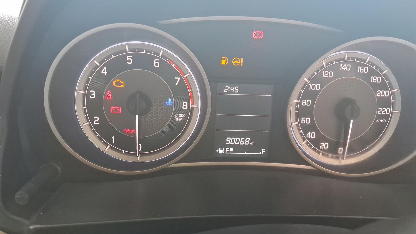 2019 Maruti Dzire VXI, Petrol, Manual, 90,068 km, Odometer Image