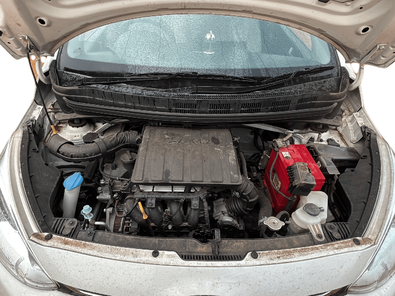 2017 Hyundai Grand i10 SPORTZ 1.2 KAPPA VTVT, Petrol, Manual, 42,027 km, Open Bonnet