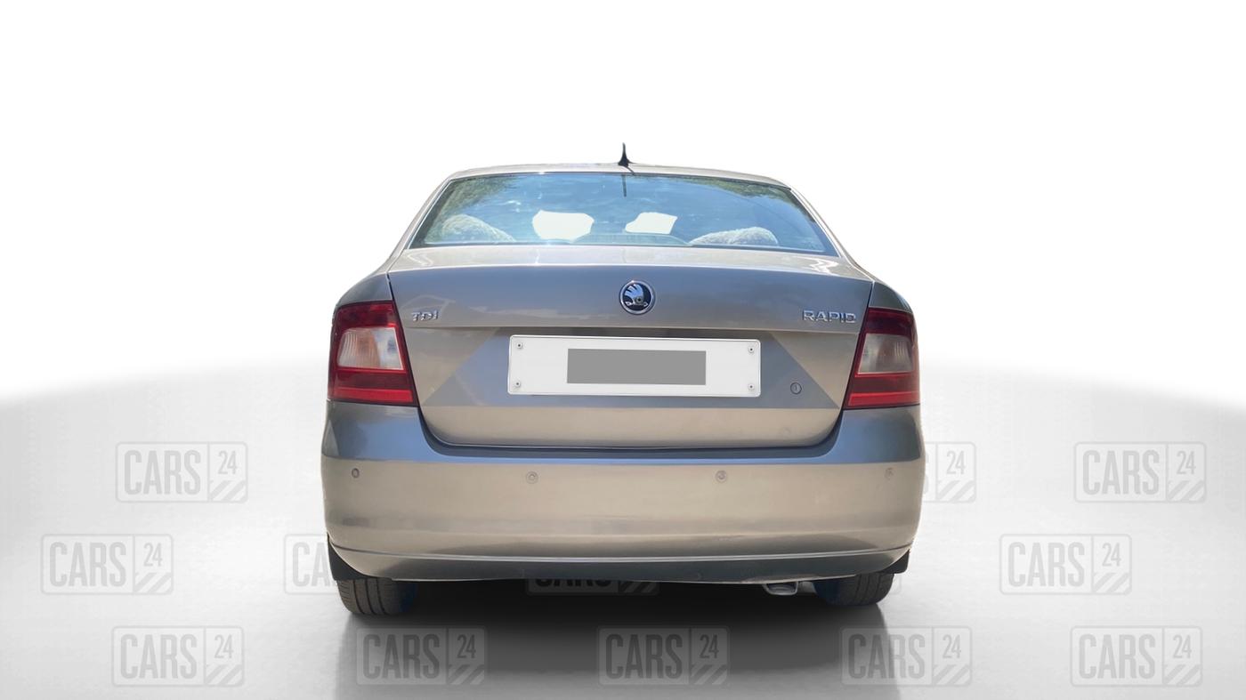 2012 Skoda Rapid ELEGANCE 1.6 TDI CR MT, Diesel, Manual, 87,313 km, Back/Rear
