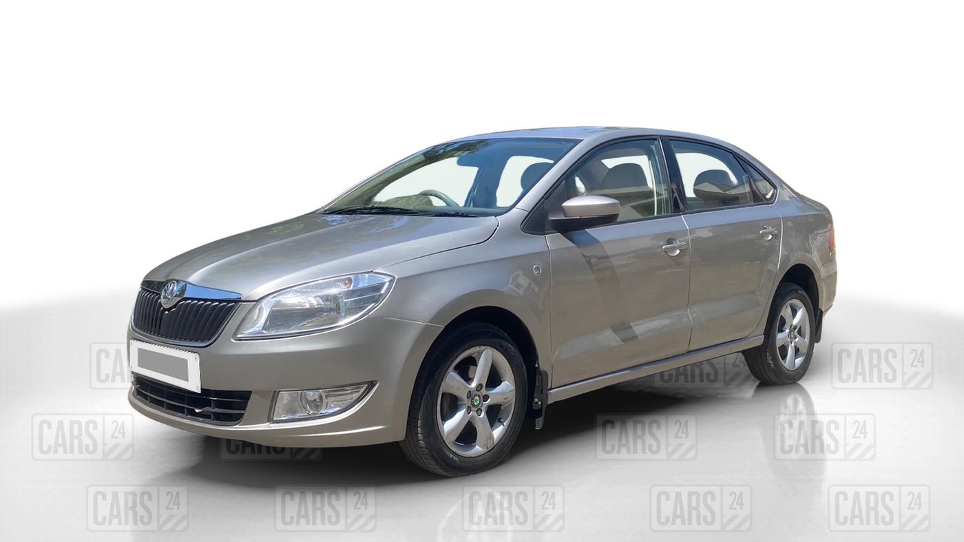 2012 Skoda Rapid ELEGANCE 1.6 TDI CR MT, Diesel, Manual, 87,313 km, Left Front Diagonal