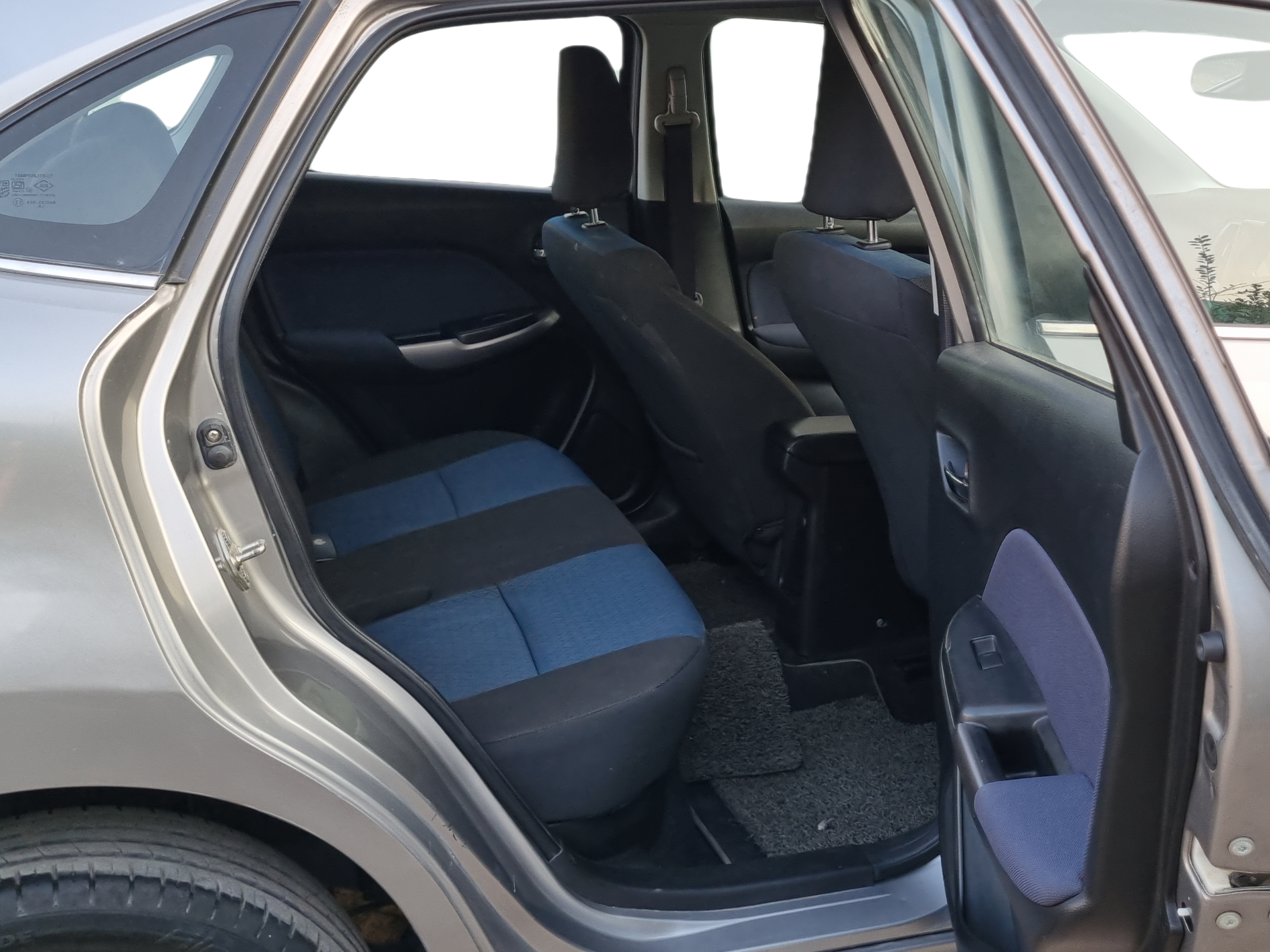 2019 Toyota Glanza G CVT, Petrol, Automatic, 27,857 km, Right Side Rear Door Cabin