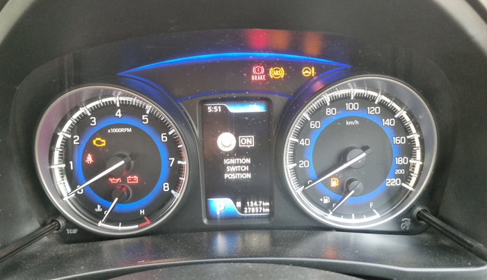 2019 Toyota Glanza G CVT, Petrol, Automatic, 27,857 km, Odometer Image