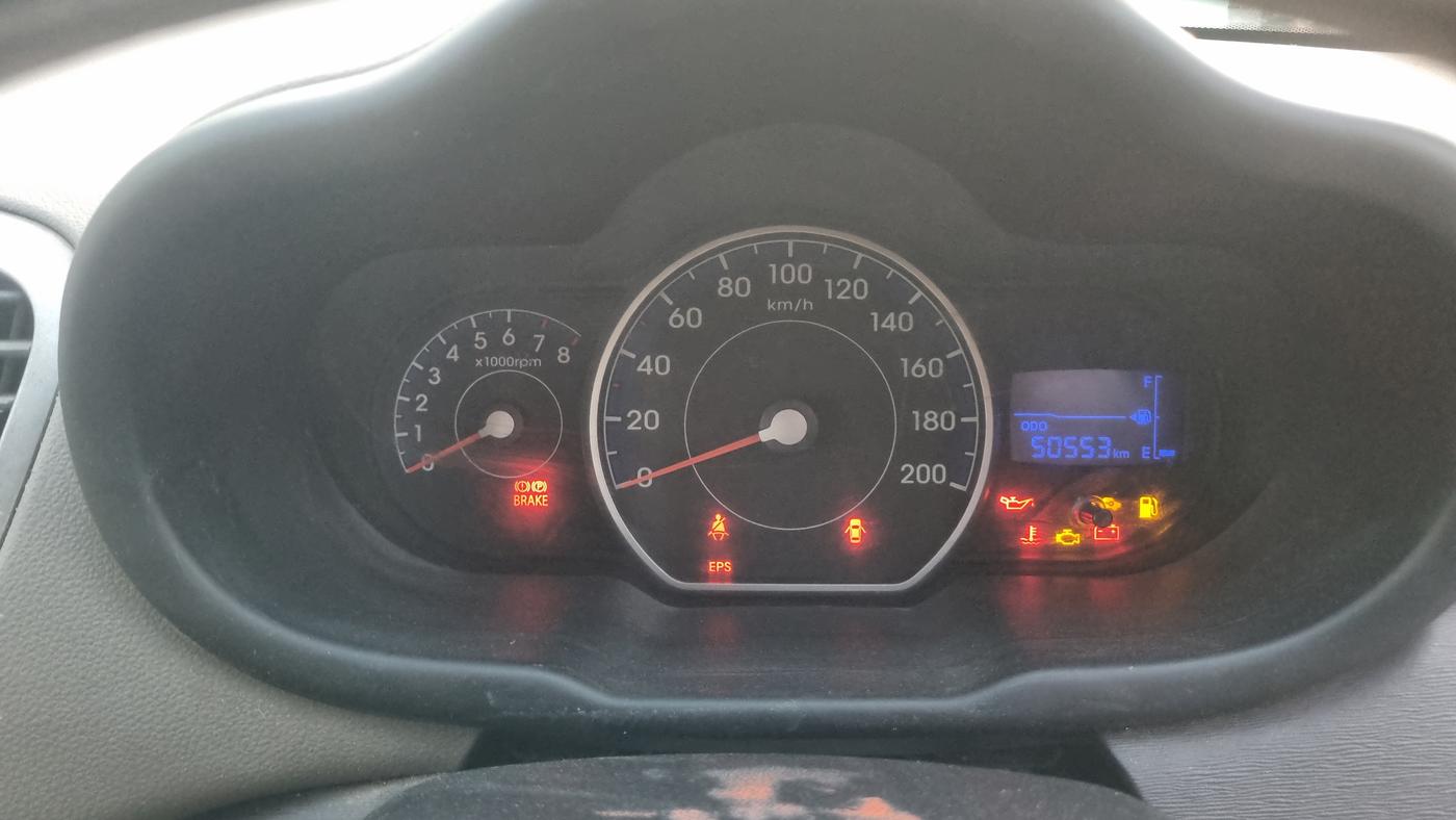 2011 Hyundai i10 SPORTZ 1.2, Petrol, Manual, 50,553 km, Odometer Image