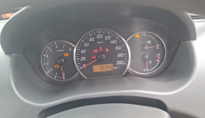 2010 Maruti Swift VXI, Petrol, Manual, 72,345 km, Odometer Image
