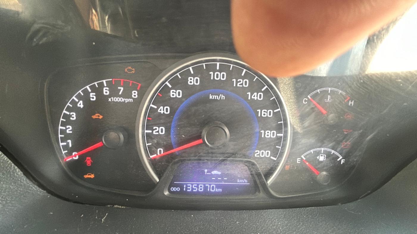2014 Hyundai Grand i10 MAGNA 1.2 KAPPA VTVT, Petrol, Manual, 1,35,000 km, Odometer Image