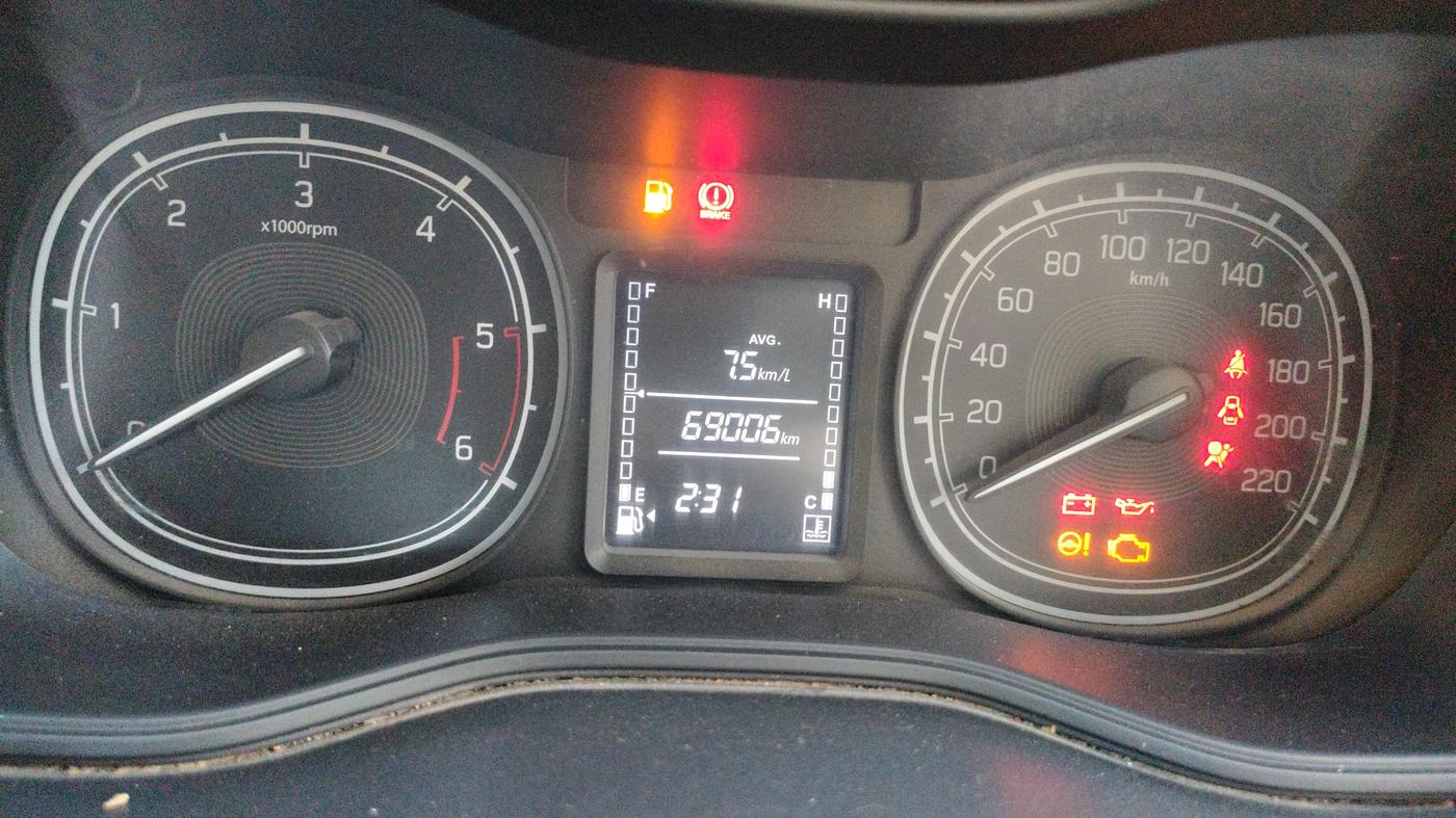 2017 Maruti Vitara Brezza VDI (O), Diesel, Manual, 69,006 km, Odometer Image