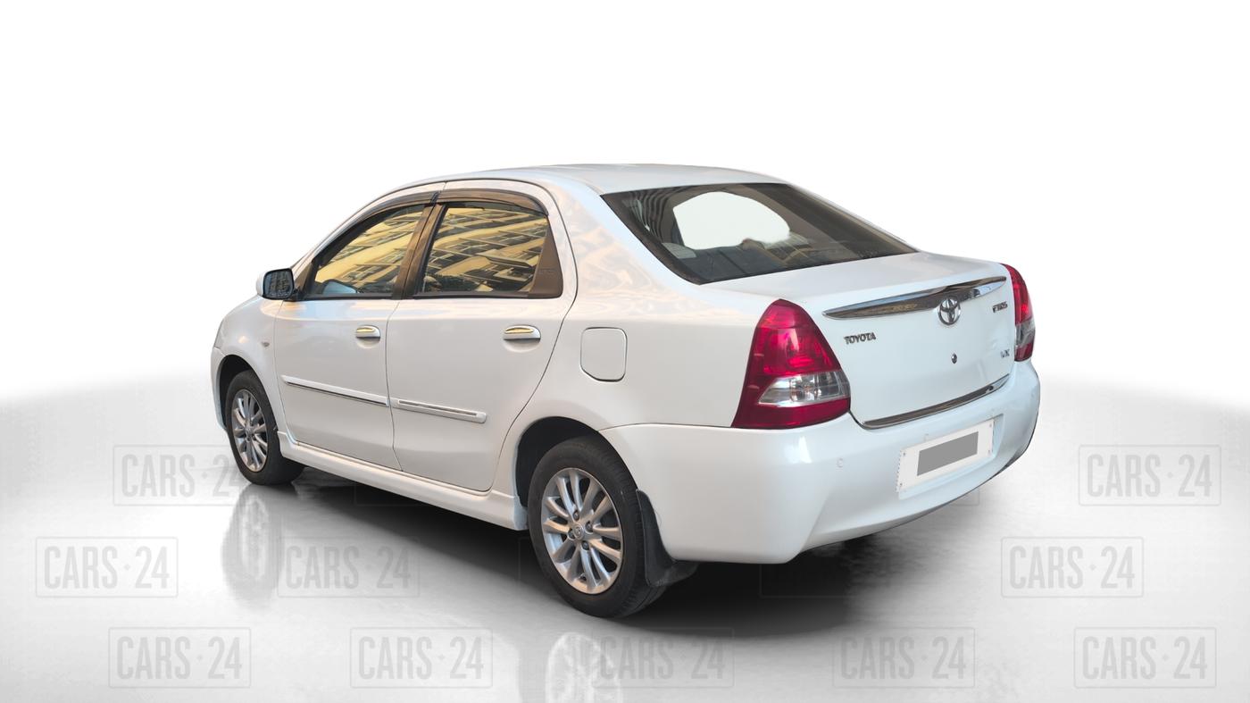 2011 Toyota Etios VX, Petrol, Manual, 7,56,363 km, Left Back Diagonal