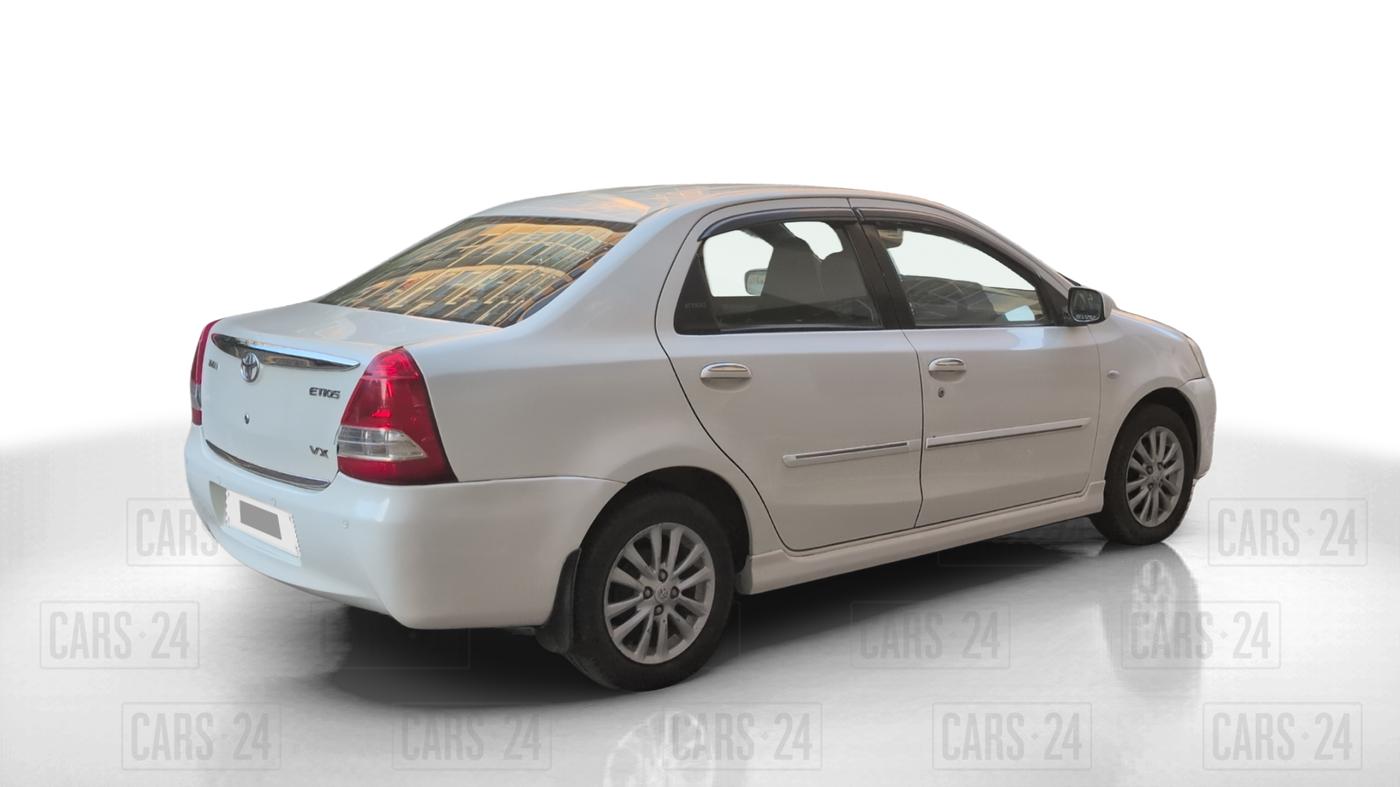 2011 Toyota Etios VX, Petrol, Manual, 7,56,363 km, Right Back Diagonal