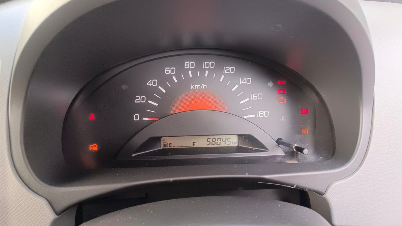 2012 Maruti Wagon R 1.0 LXI, Petrol, Manual, 58,045 km, Odometer Image