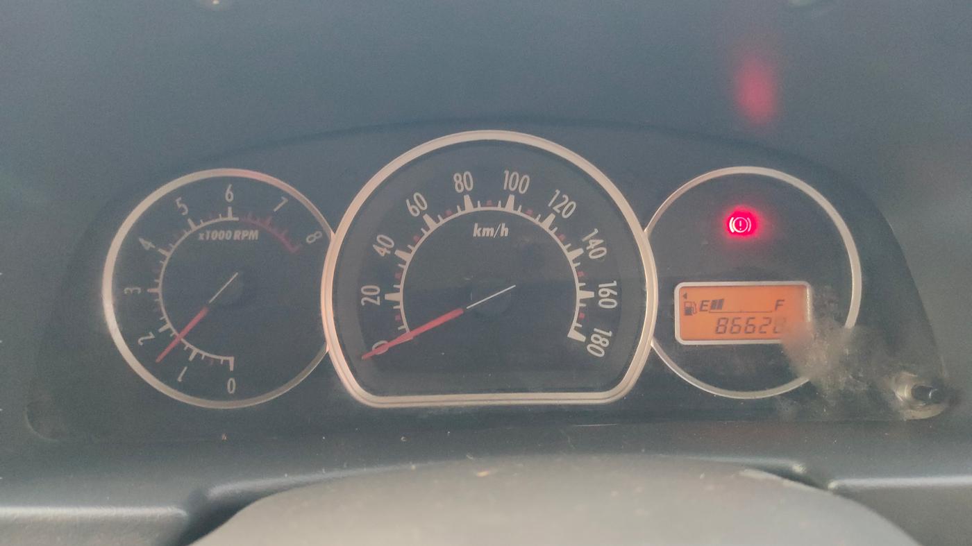 2011 Maruti Alto LXI CNG, CNG, Manual, 86,628 km, Odometer Image