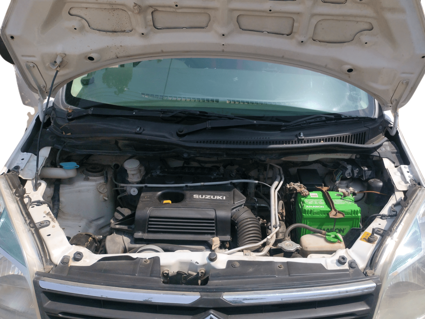 2010 Maruti Wagon R 1.0 LXI, Petrol, Manual, 62,800 km, Open Bonnet