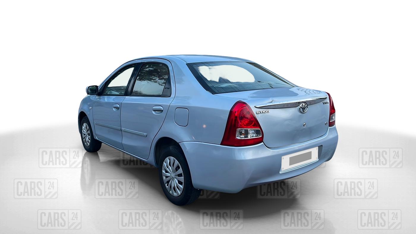 2011 Toyota Etios G, Petrol, Manual, 78,000 km, Left Back Diagonal