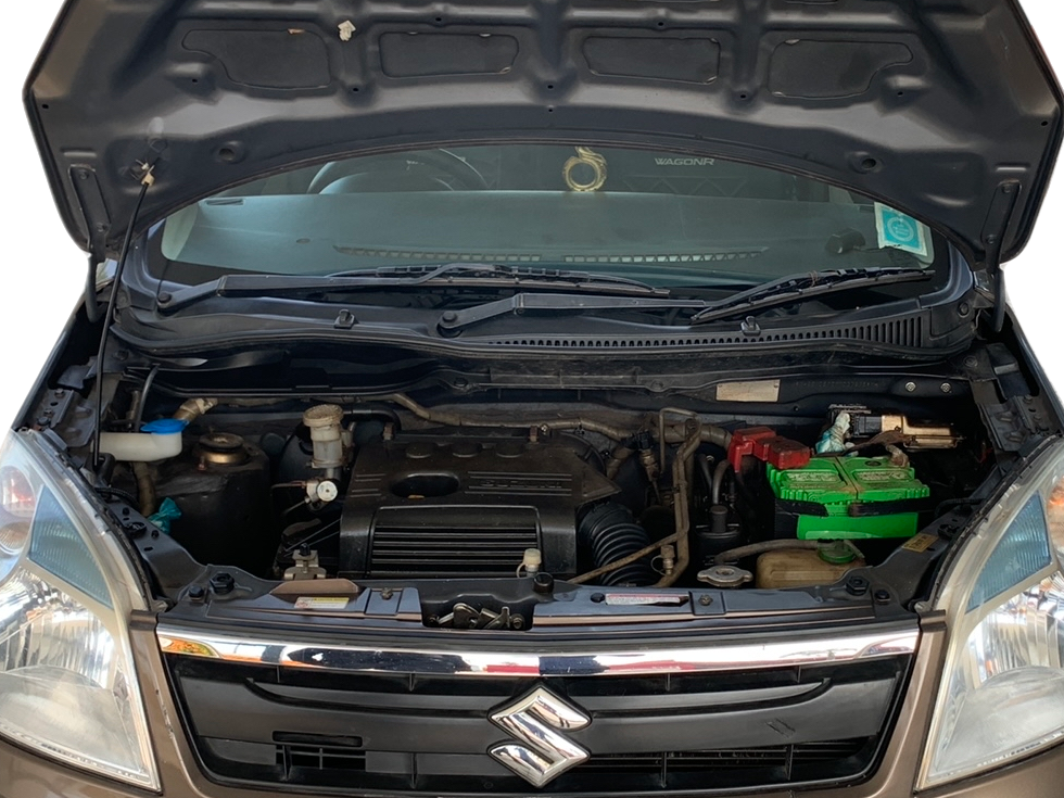 2018 Maruti Wagon R 1.0 VXI AMT, Petrol, Automatic, 29,603 km, Open Bonnet