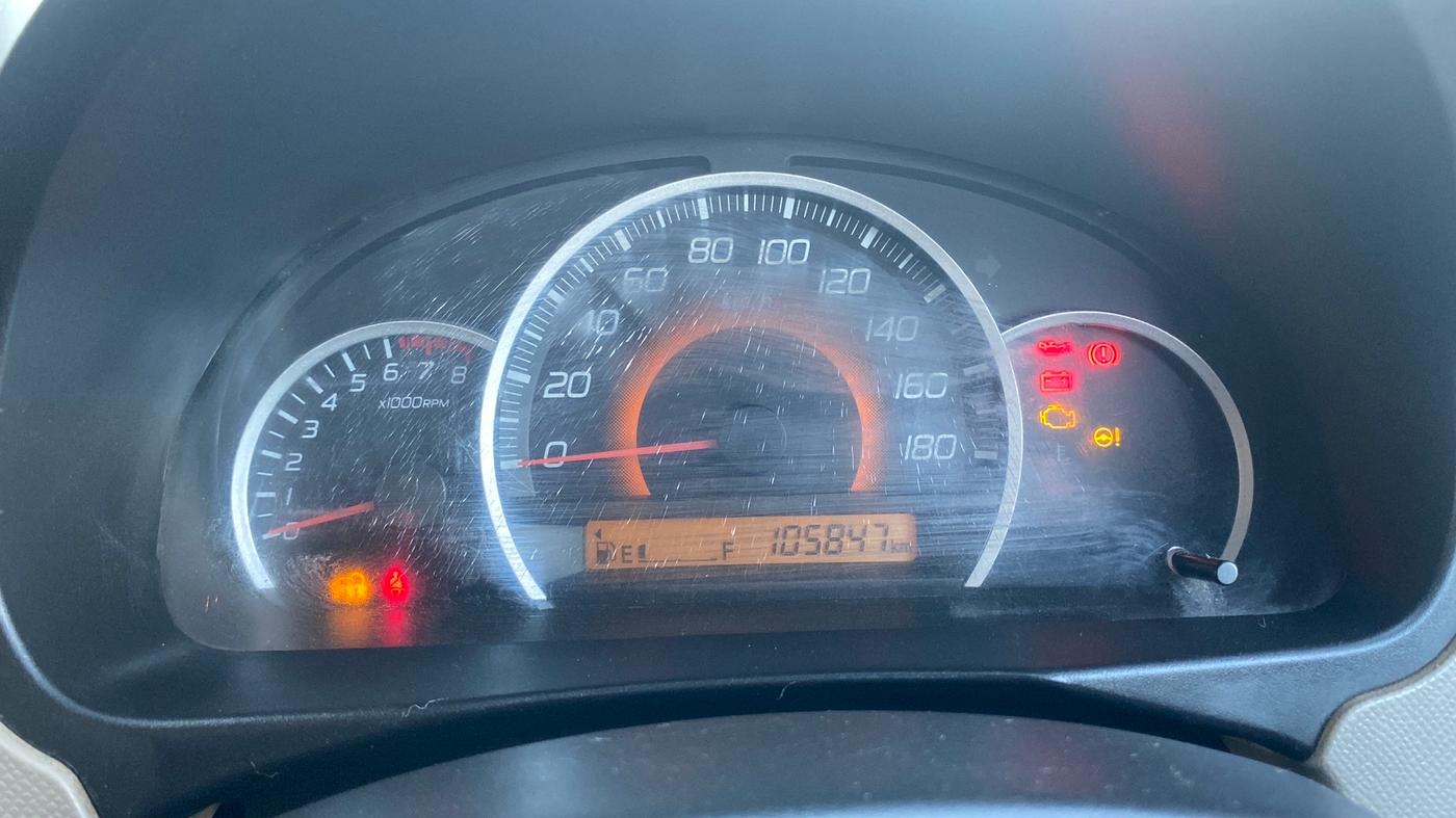 2016 Maruti Wagon R 1.0 VXI, Petrol, Manual, 1,05,000 km, Odometer Image