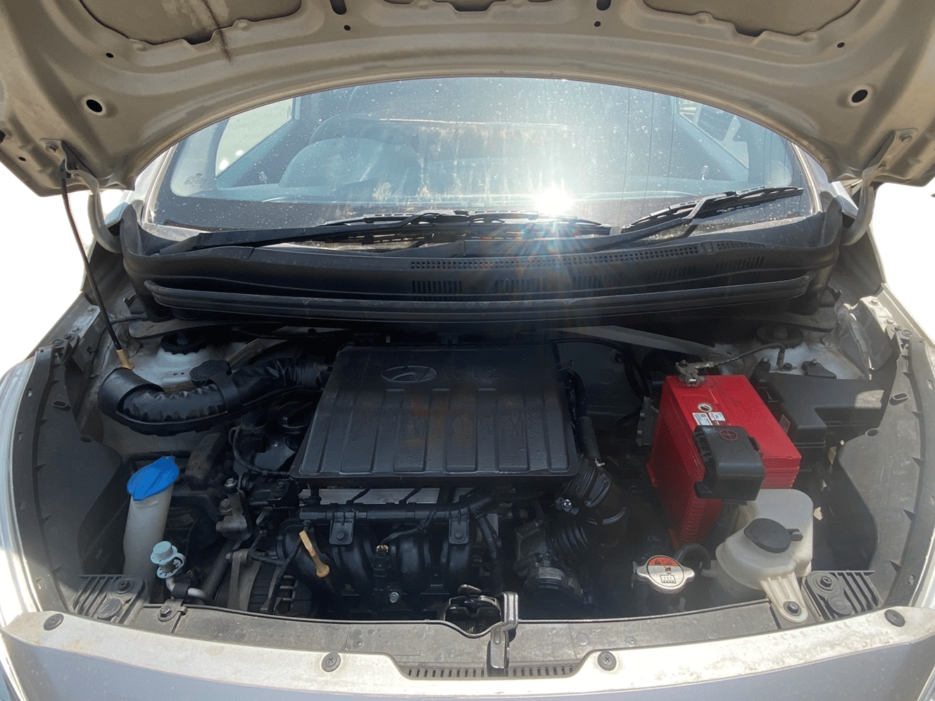 2016 Hyundai Grand i10 SPORTZ 1.2 KAPPA VTVT, Petrol, Manual, 31,445 km, Open Bonnet