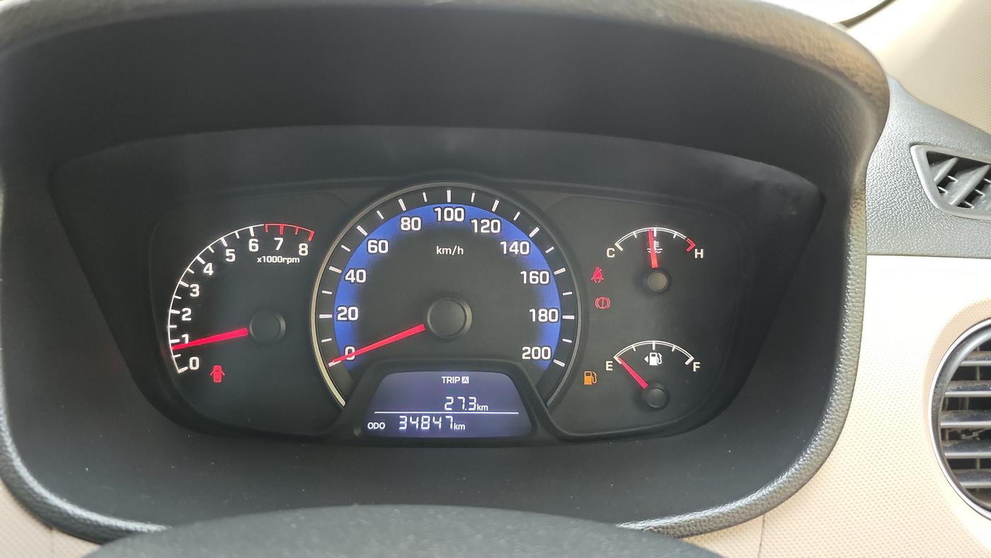 2014 Hyundai Xcent S 1.2, Petrol, Manual, 34,847 km, Odometer Image