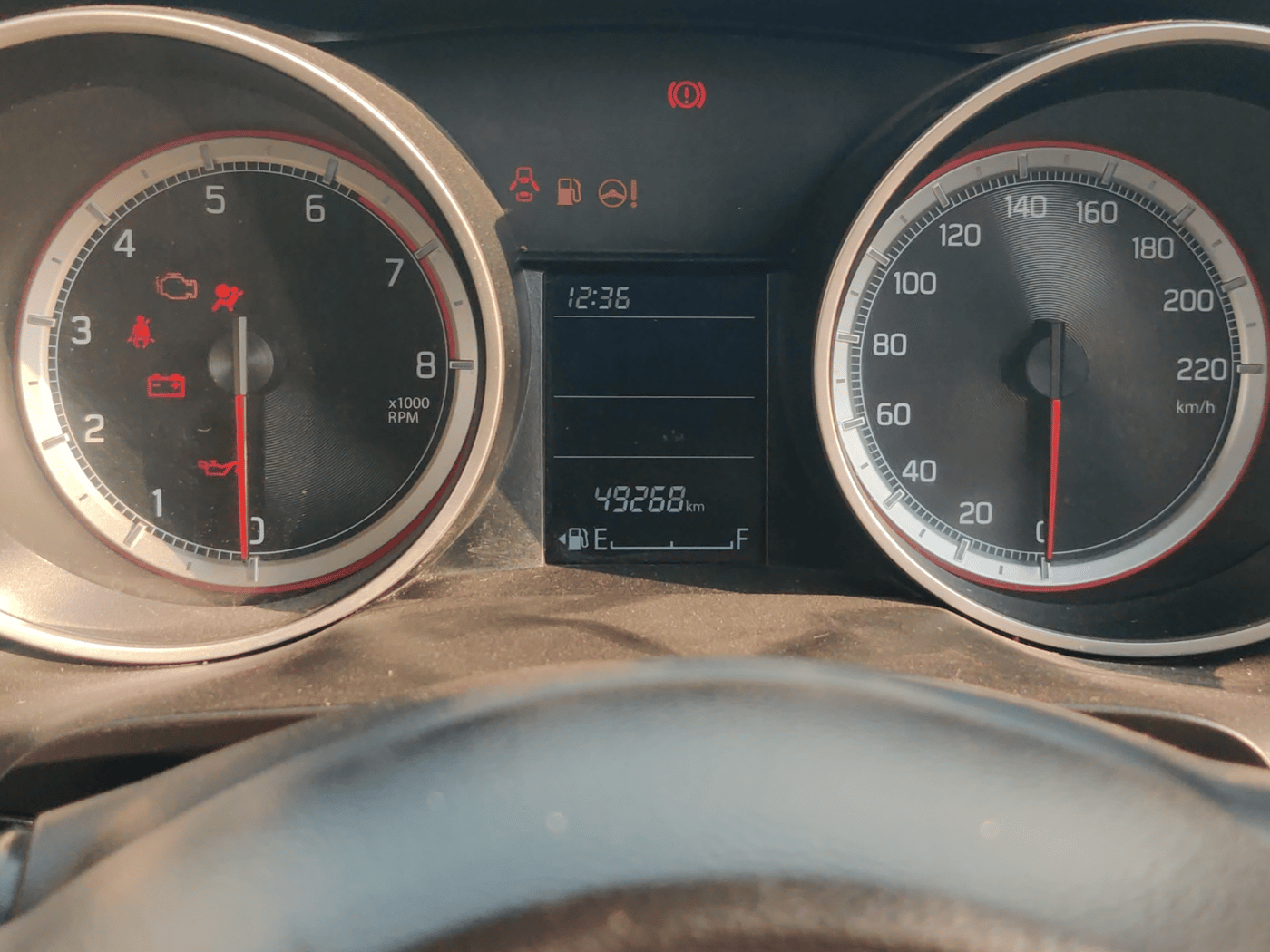 2022 Maruti Swift VXI, Petrol, Manual, 49,268 km, Odometer Image