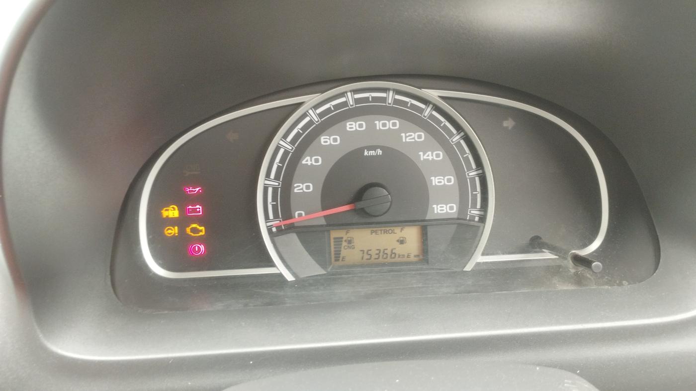 2017 Maruti Alto 800 LXI CNG, CNG, Manual, 75,300 km, Odometer Image