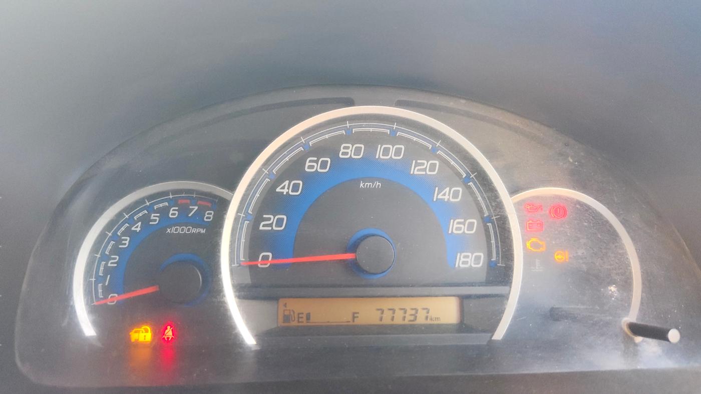 2017 Maruti Wagon R 1.0 VXI, Petrol, Manual, 77,737 km, Odometer Image