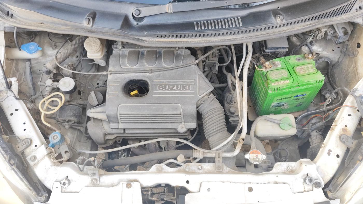 2017 Maruti Wagon R 1.0 VXI, Petrol, Manual, 77,737 km, Open Bonnet