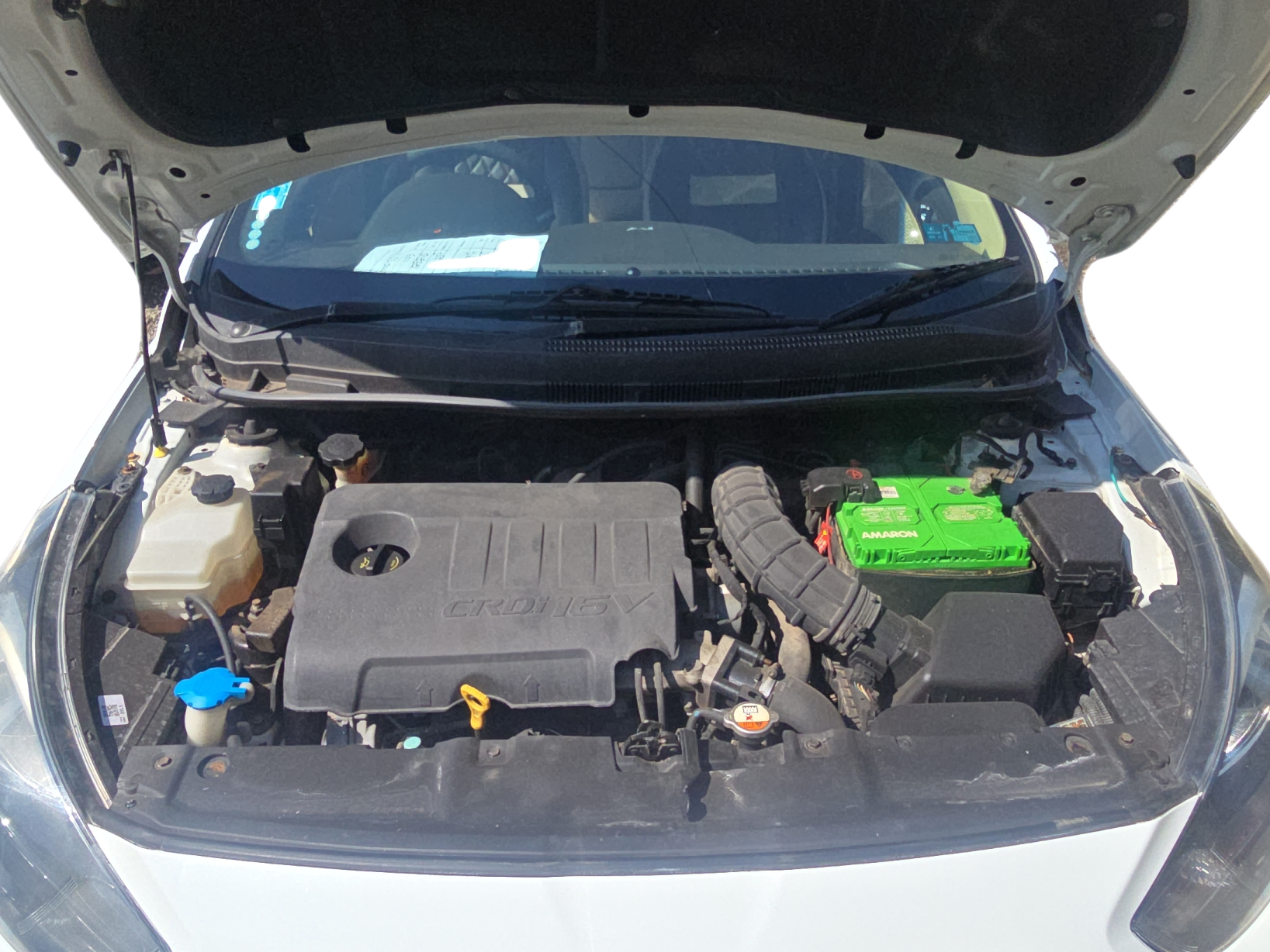 2013 Hyundai Verna FLUIDIC 1.6 CRDI EX, Diesel, Manual, 96,000 km, Open Bonnet