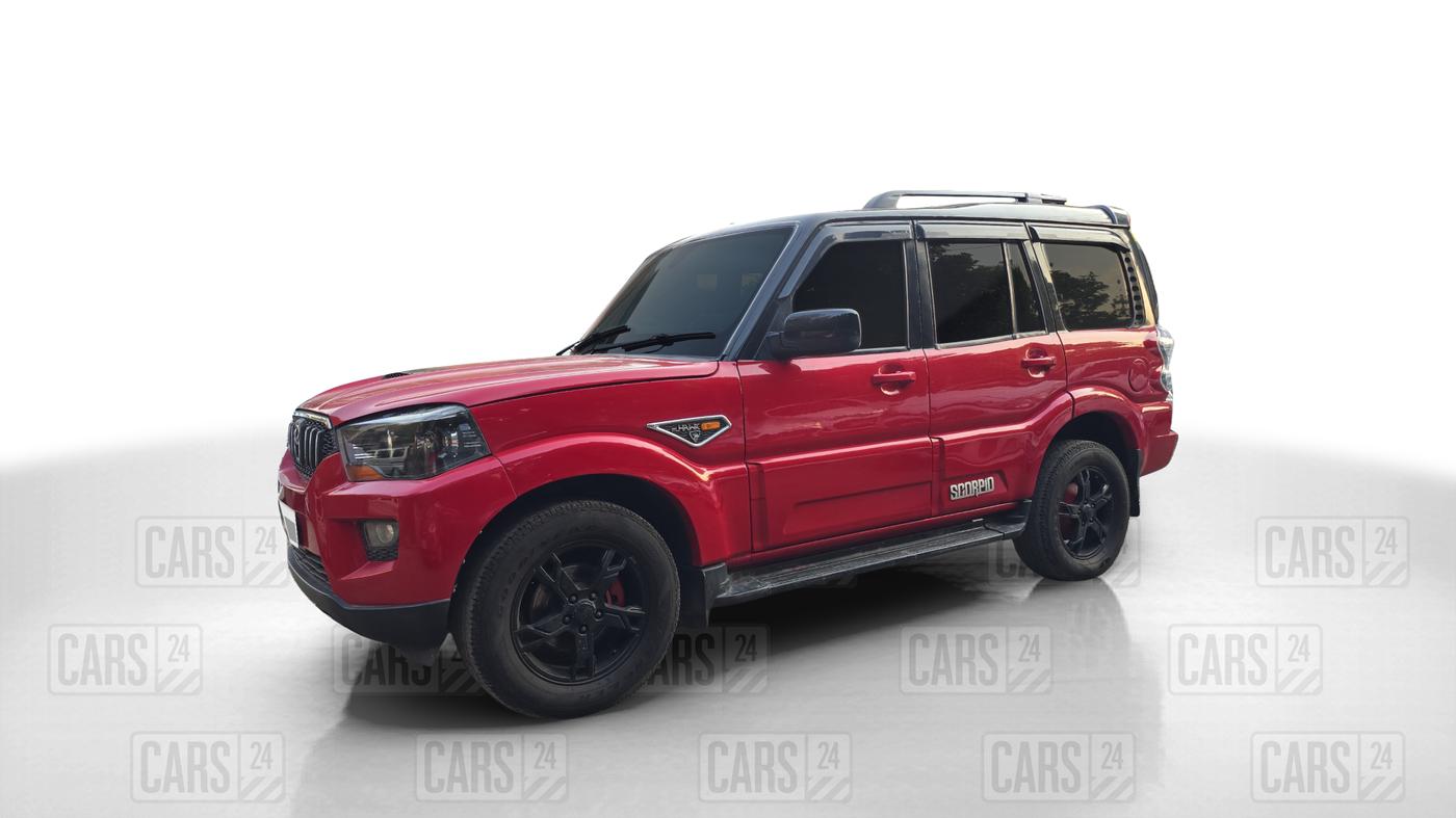 2017 Mahindra Scorpio S10 2WD INTELLI-HYBRID, Diesel, Manual, 1,01,315 km, Left Front Diagonal