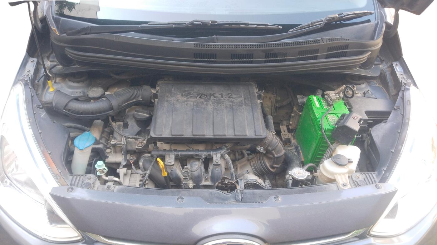 2018 Hyundai Grand i10 SPORTZ 1.2 KAPPA VTVT, Petrol, Manual, 60,303 km, Open Bonnet