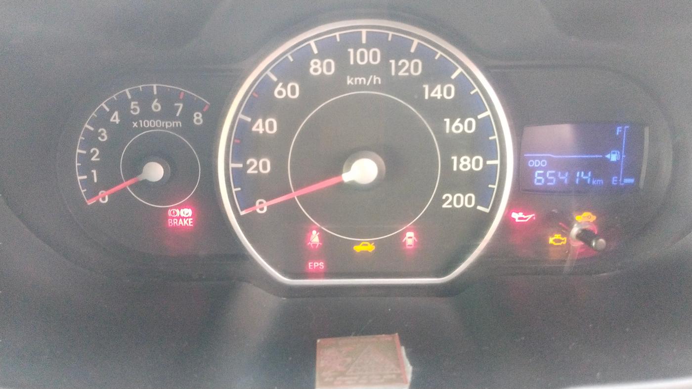 2013 Hyundai i10 SPORTZ 1.2, Petrol, Manual, 65,414 km, Odometer Image