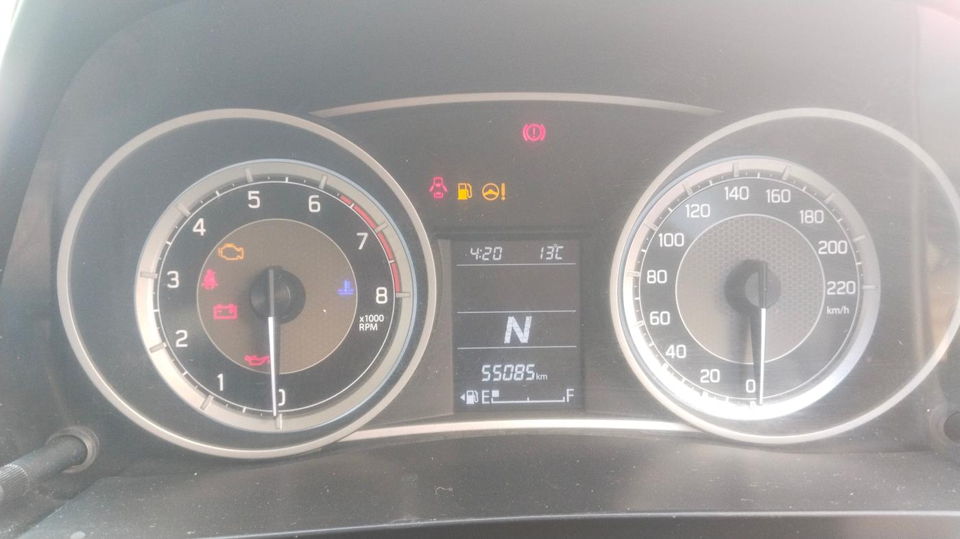 2019 Maruti Dzire VXI AMT, Petrol, Automatic, 55,085 km, Odometer Image