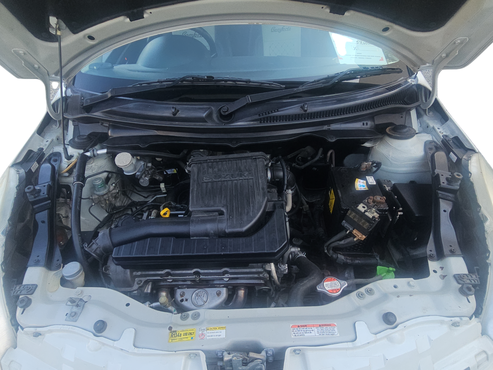 2014 Maruti Swift VXI, Petrol, Manual, 57,576 km, Open Bonnet