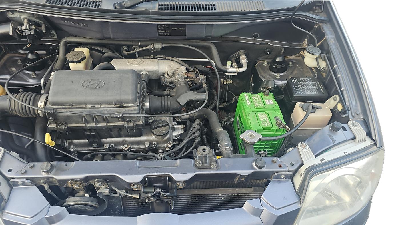 2011 Hyundai Santro Xing GL, Petrol, Manual, 77,000 km, Open Bonnet