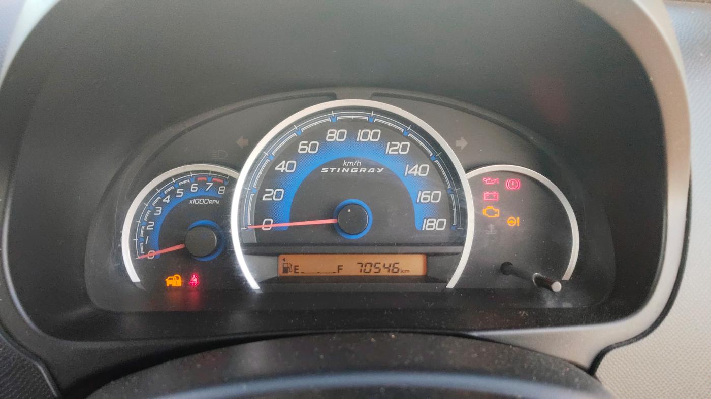 2013 Maruti Wagon R Stingray VXI, Petrol, Manual, 70,550 km, Odometer Image