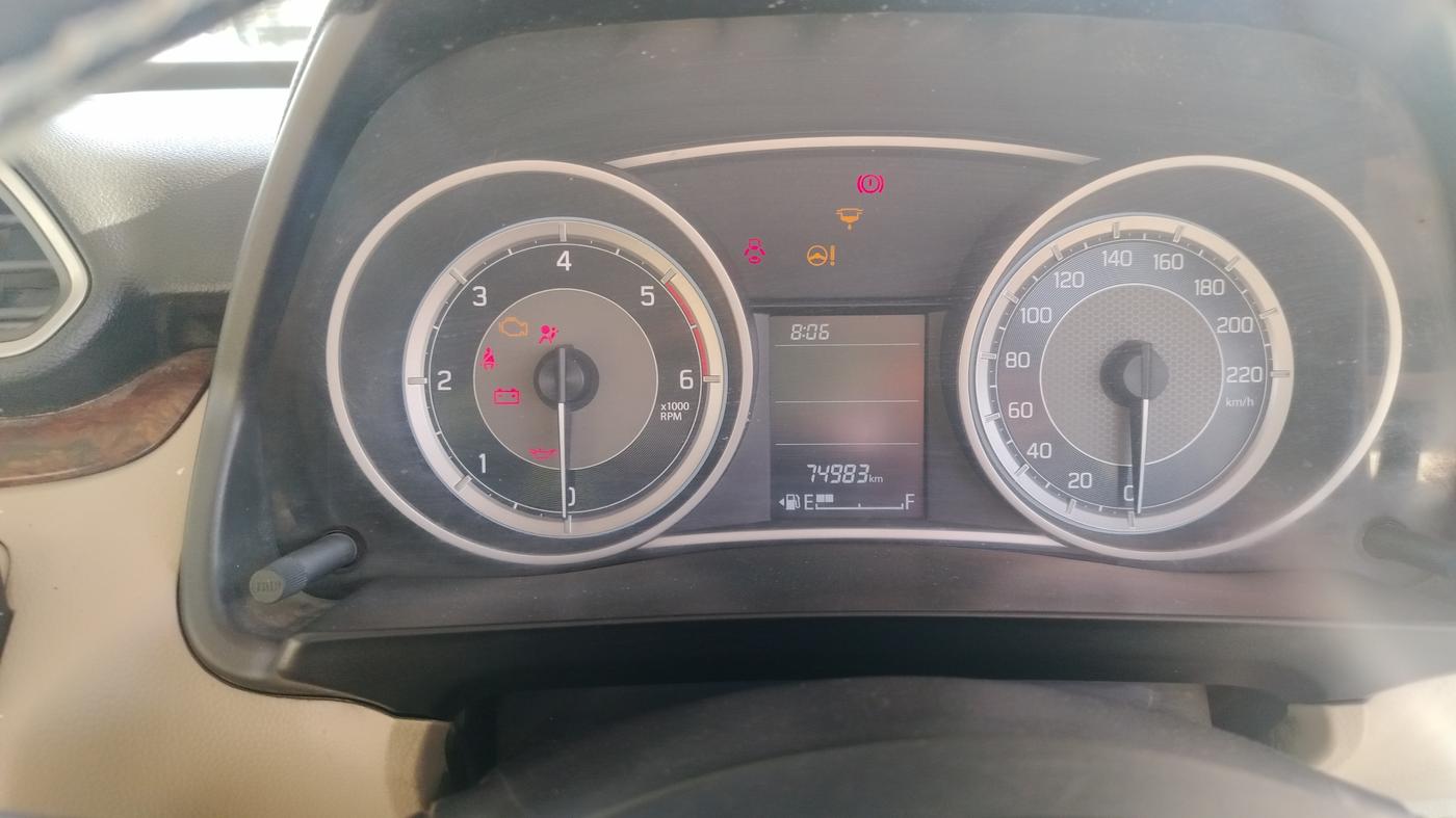2019 Maruti Dzire VDI, Diesel, Manual, 74,983 km, Odometer Image
