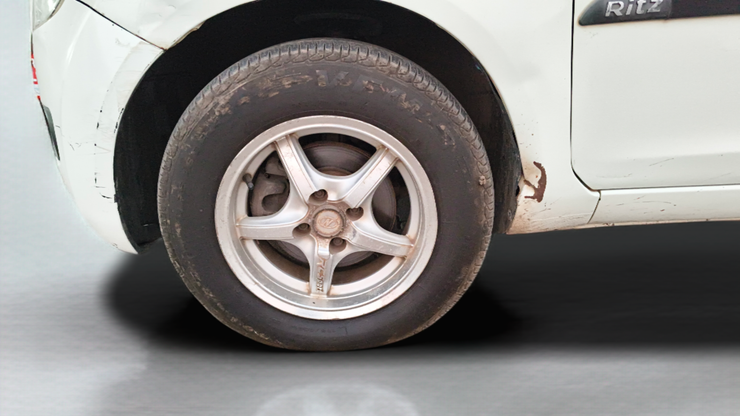 2012 Maruti Ritz VXI, Petrol, Manual, 1,30,216 km, Left Front Wheel