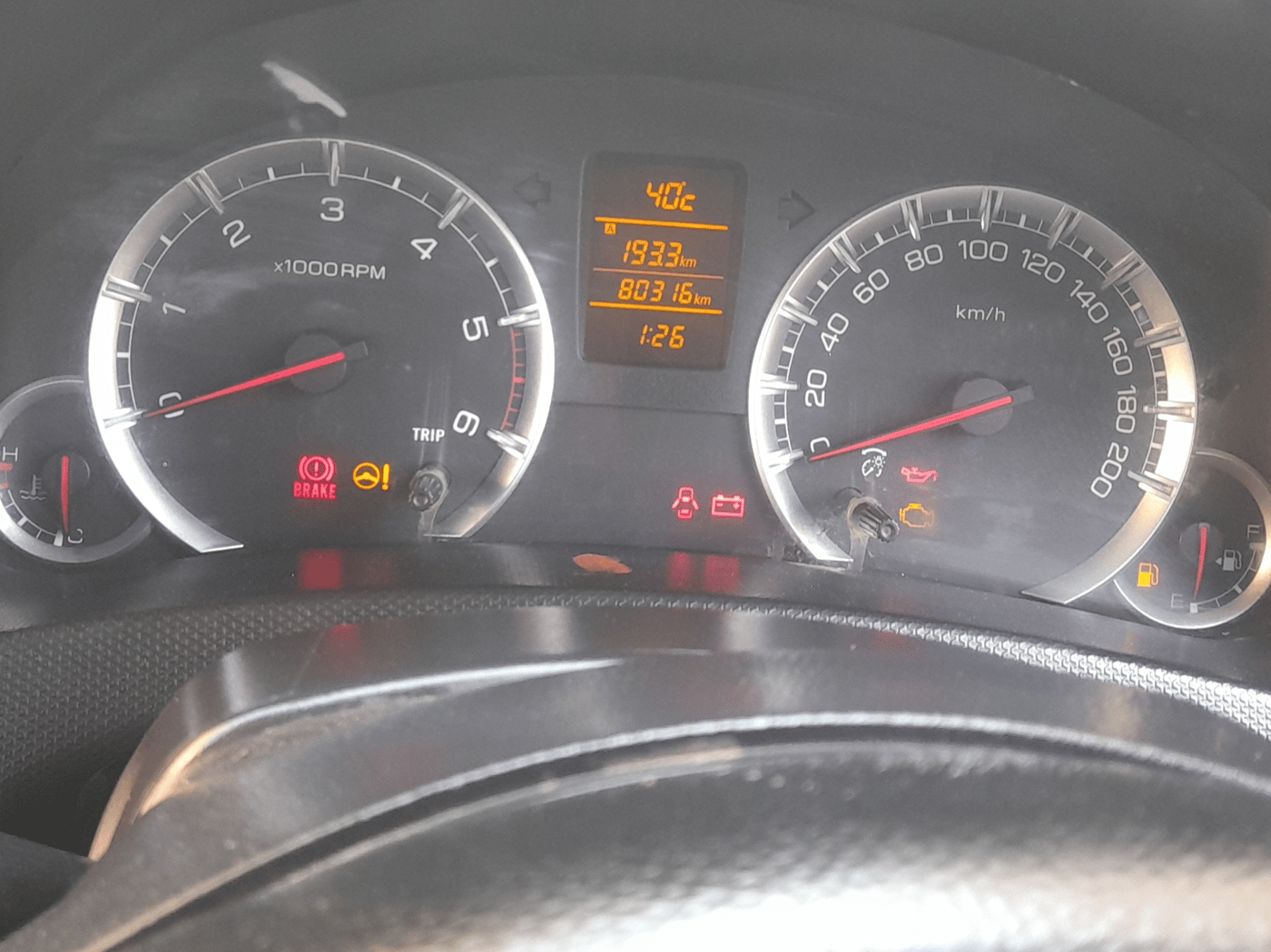 2014 Maruti Swift ZDI, Diesel, Manual, 80,316 km, Odometer Image