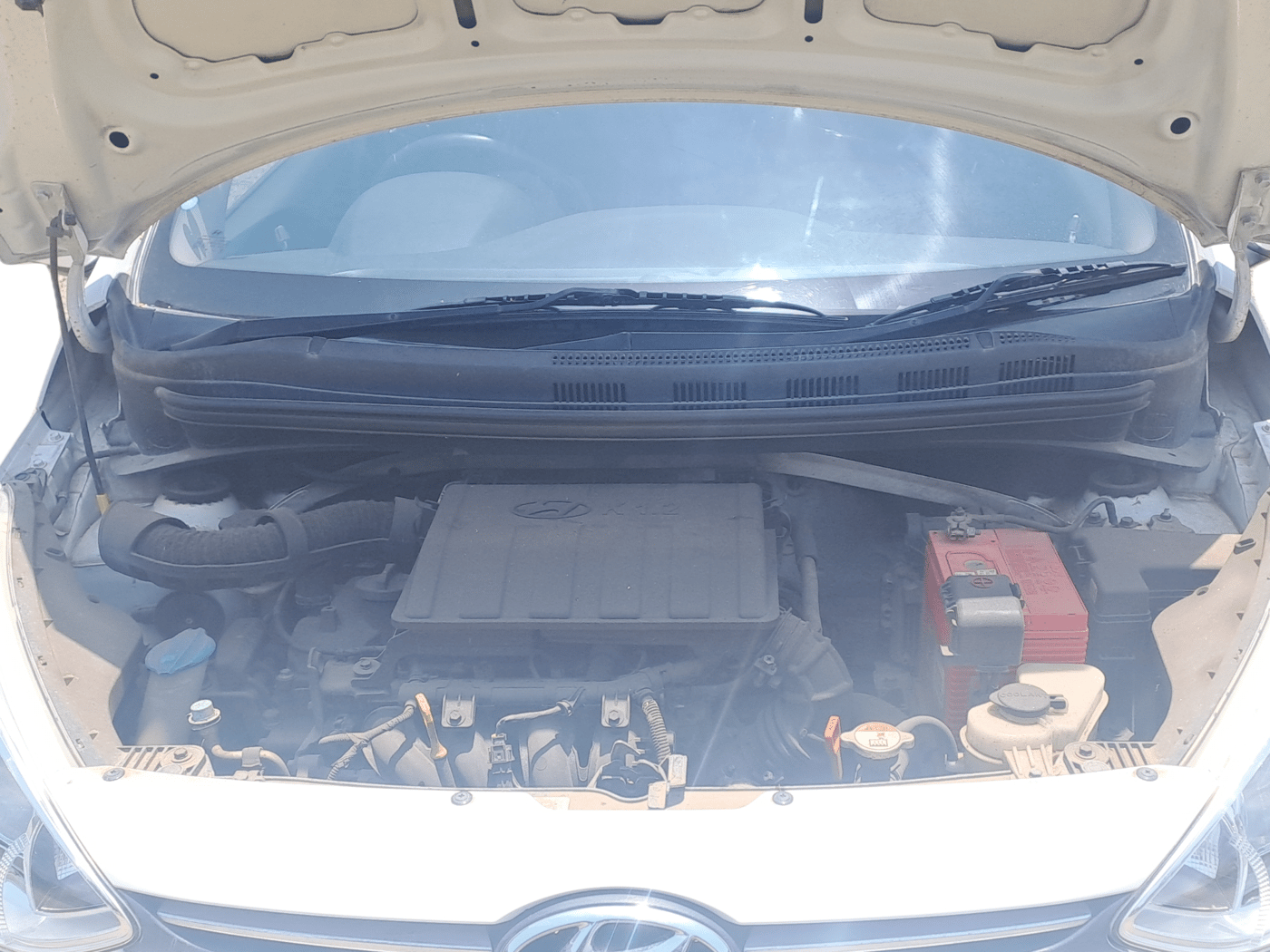 2014 Hyundai Grand i10 ASTA AT 1.2 KAPPA VTVT, Petrol, Automatic, 69,261 km, Open Bonnet