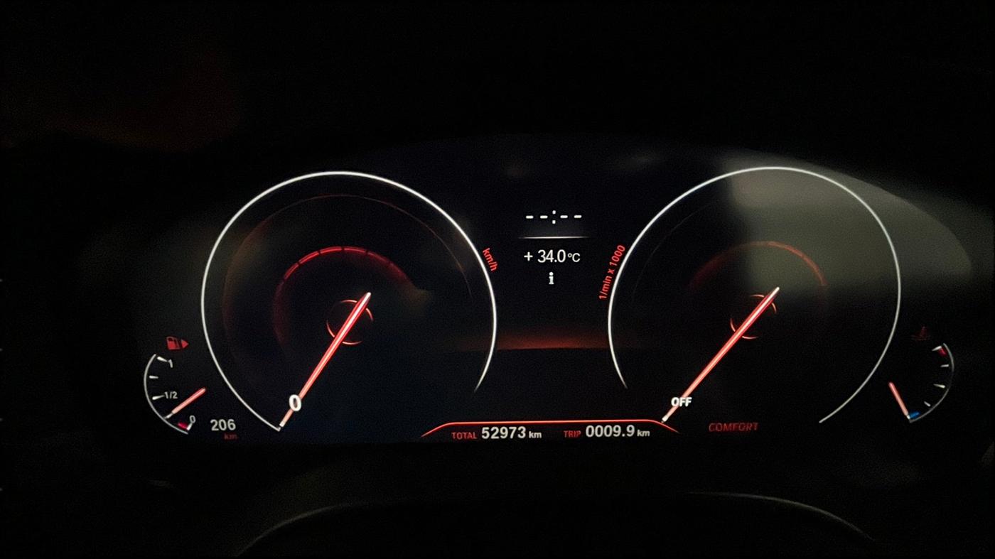 2019 BMW 5 Series 530I M SPORT, Petrol, Automatic, 52,973 km, Odometer Image