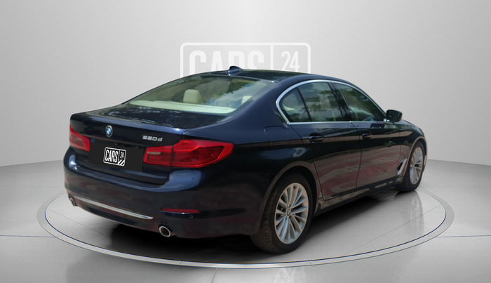 2018 BMW 5 Series 520D LUXURY LINE, Diesel, Automatic, 62,000 km, Right Back Diagonal