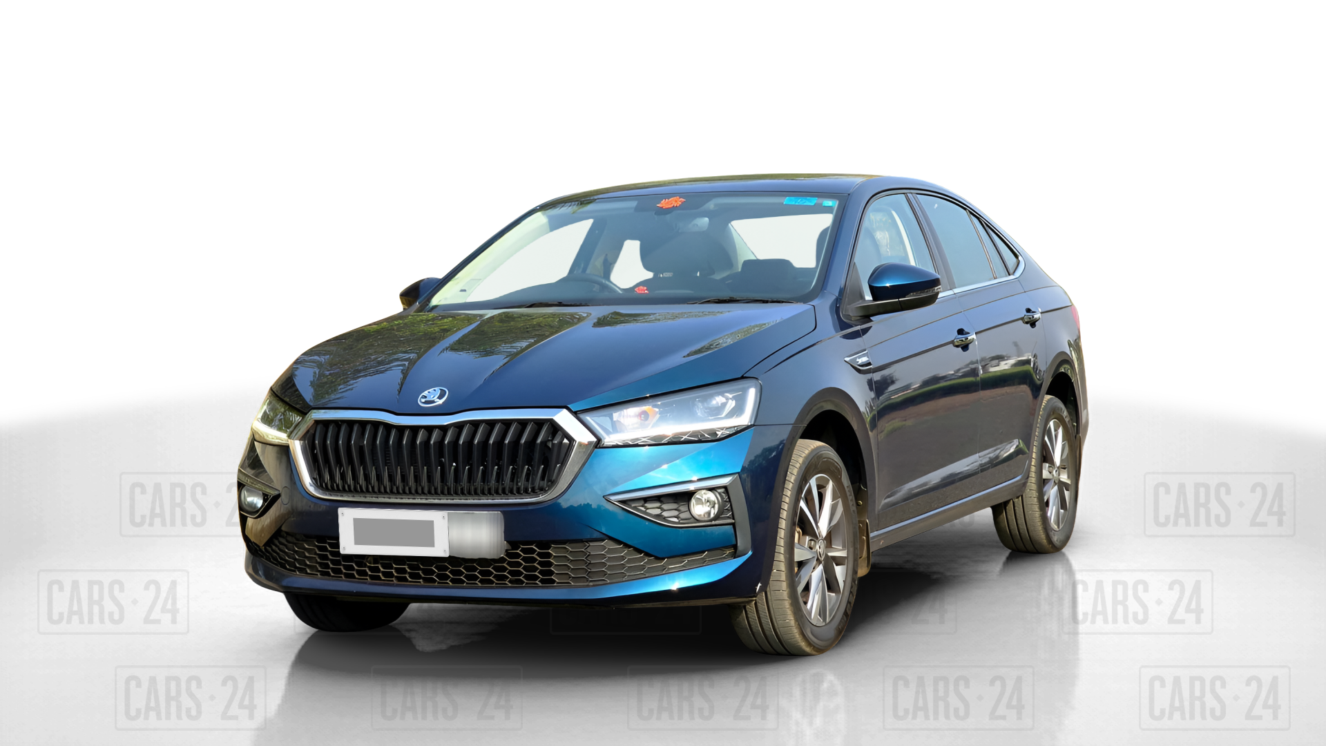 2024 Skoda SLAVIA STYLE 1.0L TSI AT, Petrol, Automatic, 5,852 km, Left Front Diagonal