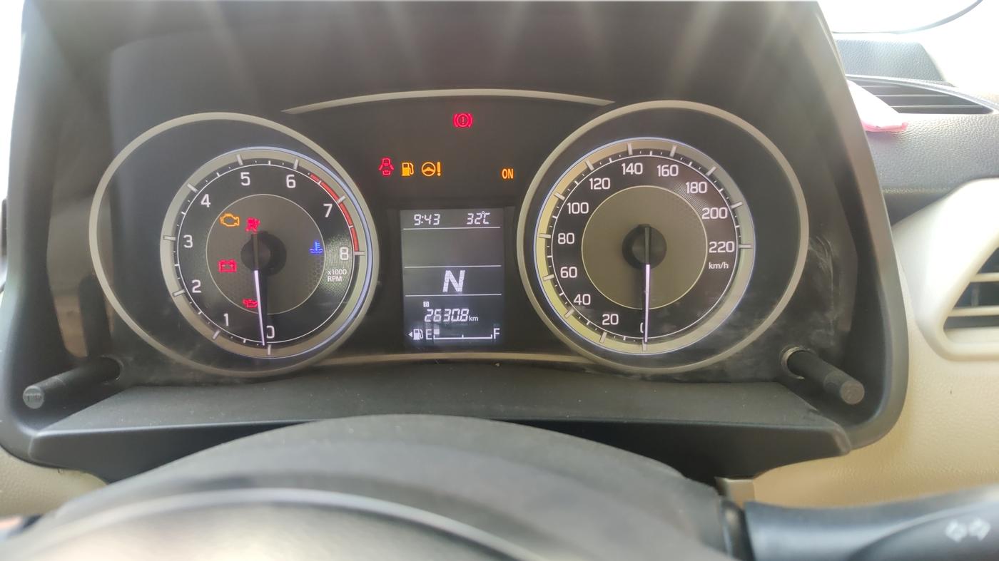2017 Maruti Dzire ZXI PLUS AMT, Petrol, Automatic, 26,308 km, Odometer Image