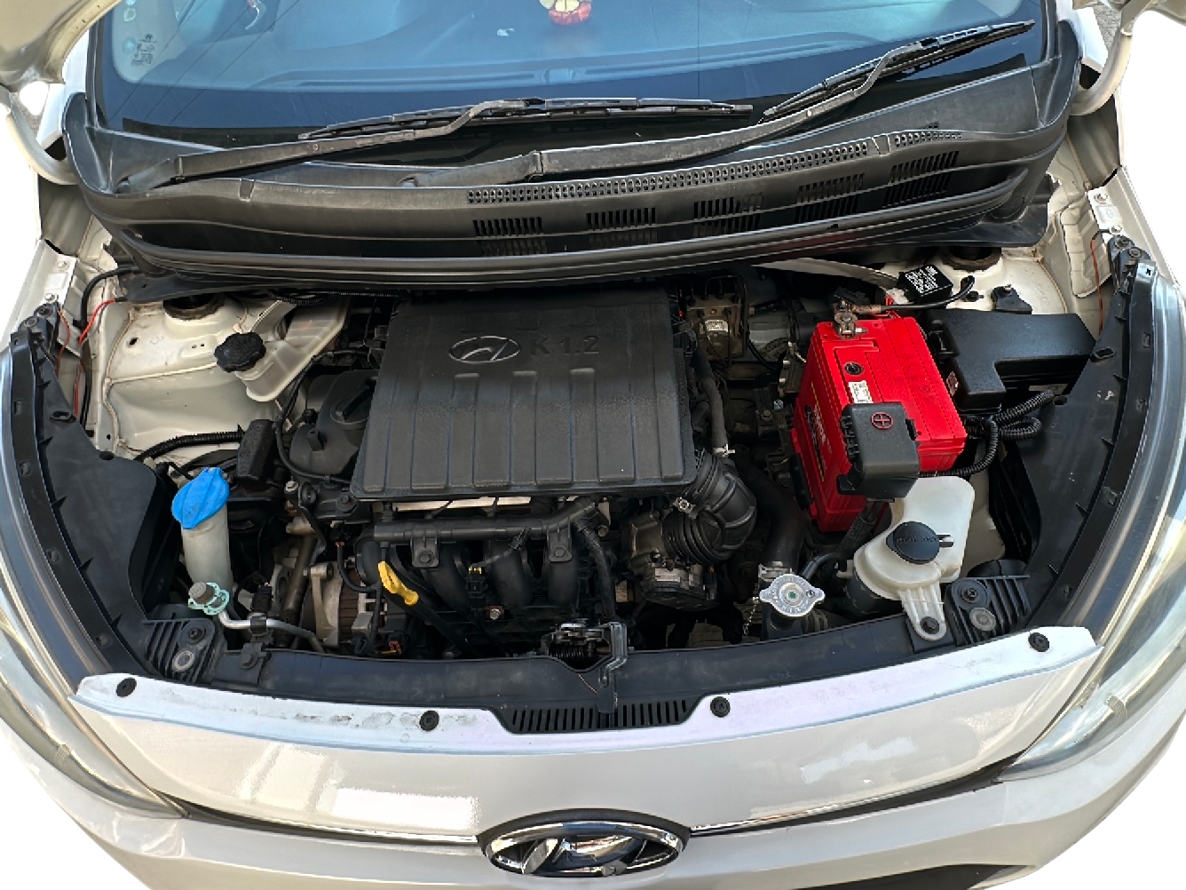 2015 Hyundai Xcent SX 1.2 (O), Petrol, Manual, 86,000 km, Open Bonnet