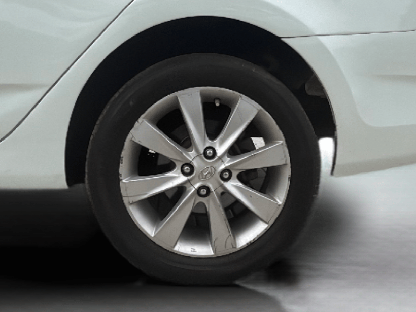 2012 Hyundai Verna FLUIDIC 1.6 CRDI SX, Diesel, Manual, 50,181 km, Left Rear Wheel