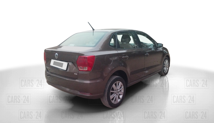 2016 Volkswagen Ameo HIGHLINE DSG 1.5 DIESEL , Diesel, Automatic, 1,69,172 km, Right Back Diagonal