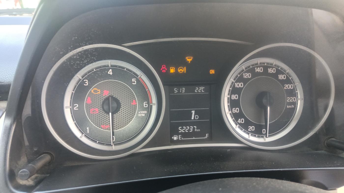 2017 Maruti Dzire ZDI PLUS AMT, Diesel, Automatic, 52,237 km, Odometer Image