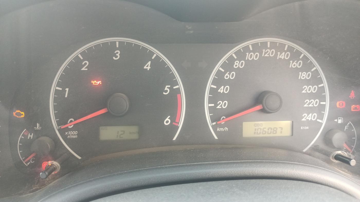 2012 Toyota Corolla Altis G DIESEL, Diesel, Manual, 1,06,087 km, Odometer Image