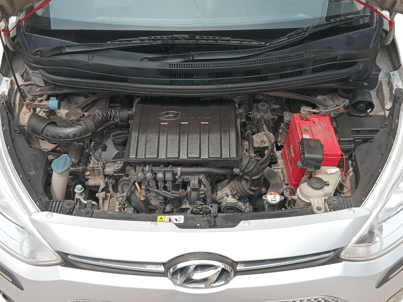 2016 Hyundai Grand i10 SPORTZ 1.2 KAPPA VTVT, Petrol, Manual, 98,832 km, Open Bonnet