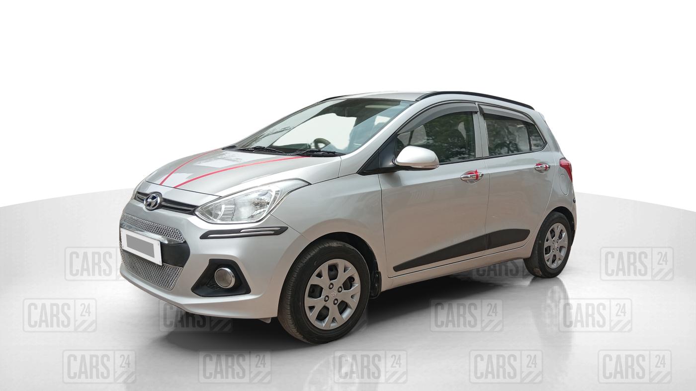 2016 Hyundai Grand i10 SPORTZ 1.2 KAPPA VTVT, Petrol, Manual, 98,832 km, Left Front Diagonal