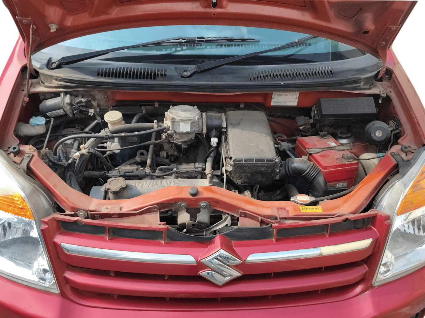 2010 Maruti Wagon R Duo DUO LX LPG, LPG, Manual, 67,294 km, Open Bonnet