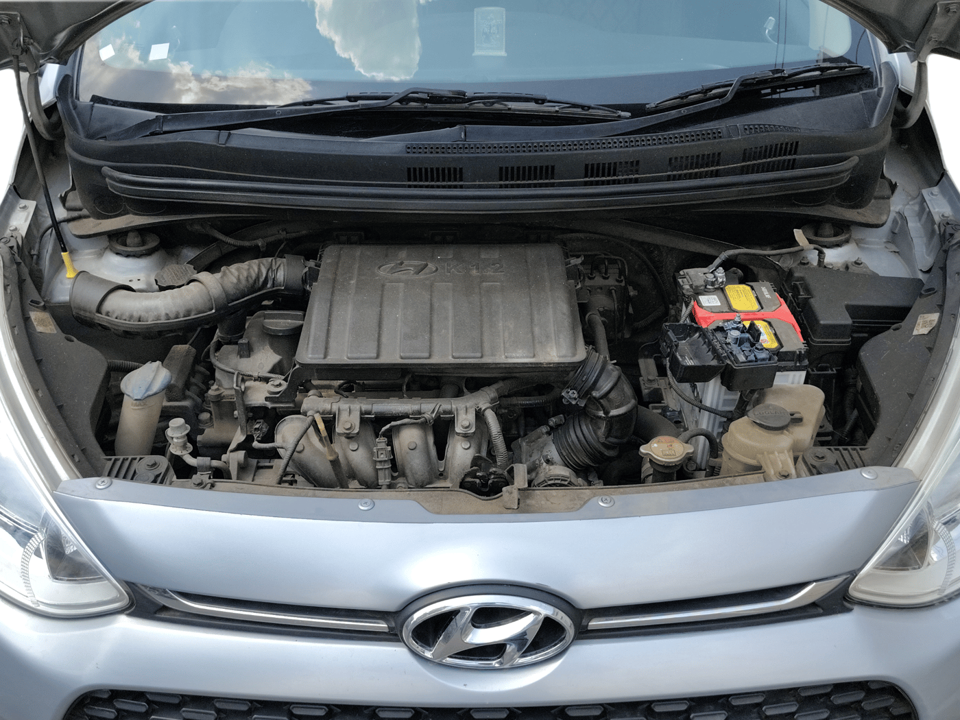2019 Hyundai Grand i10 SPORTZ 1.2 KAPPA VTVT, Petrol, Manual, 57,915 km, Open Bonnet