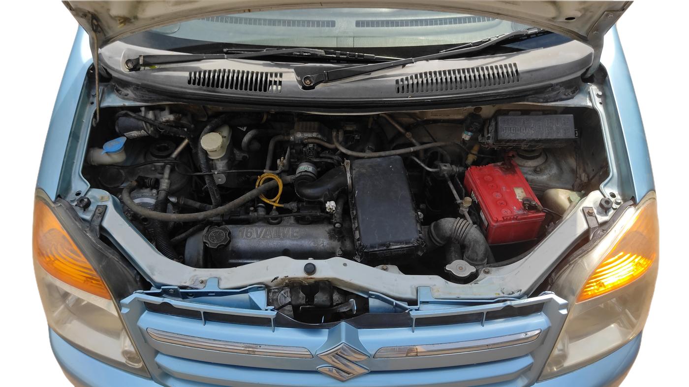 2007 Maruti Wagon R Duo DUO LXI LPG, LPG, Manual, 70,063 km, Open Bonnet